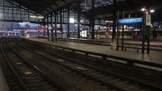 The incident occurred at Paris' Gare Saint-Lazare train station late on Monday.