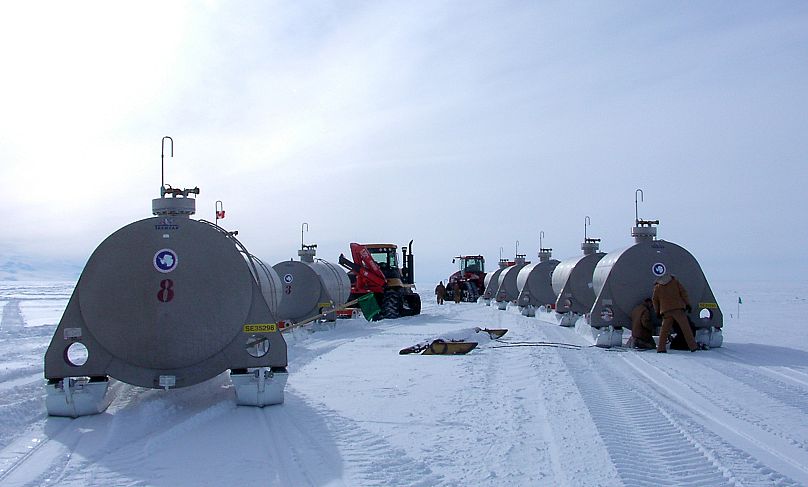 AP Photo/Raytheon Antarctic Services,Allen Delaney, HO