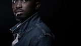 Senegalese writer Mohamed Mbougar Sarr poses during a photo session in Paris on September 17, 2021 