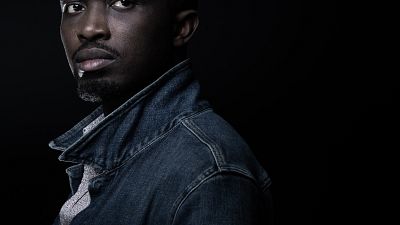 Senegalese writer Mohamed Mbougar Sarr poses during a photo session in Paris on September 17, 2021 