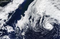 La tormenta tropical Wanda, bautizada con el último nombre disponible esta temporada, se pasea por el Atlántico.