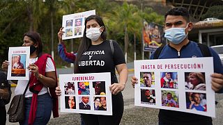 In Caracas demonstrieren Menschen für "Gerechtigkeit und Freiheit"