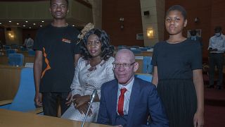 First albino to be sworn into the Malawi's parliament.