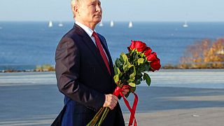 El presidente ruso Vladimir Putin en Sebastopol, Crimea.