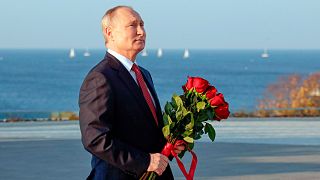 Russian President Vladimir Putin in Sevastopol, Crimea.