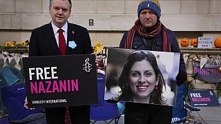 Mobilisation à Londres en faveur de la libération de l'Irano-britannique Nazanin Zaghari-Ratcliffe, le 02/11/2021