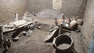 Antik Pompeii'de ortaya çıkarılan köle odası