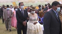 Unas 30 parejas se casaron en esta ceremonia masiva, 6/11/2021, La Paz, Bolivia