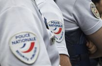 A group of police officers take part in a security exercise in Cannes, 7 May 2018