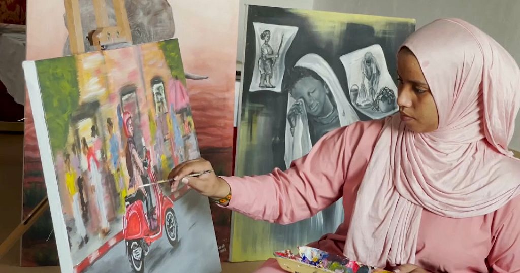 Sana Ashraf Sharif Muhsin The Somali Artist Painting To Portray Good