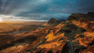 The Quiraing on Isle of Skye, Scotland