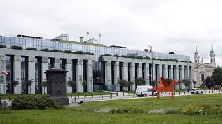 The exterior of the Polish Supreme Court in Warsaw.