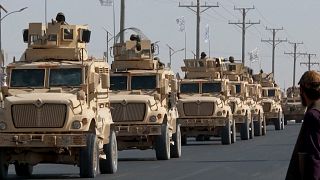  ویدئو؛ طالبان در قندهار رژه نظامی برگزار کردند