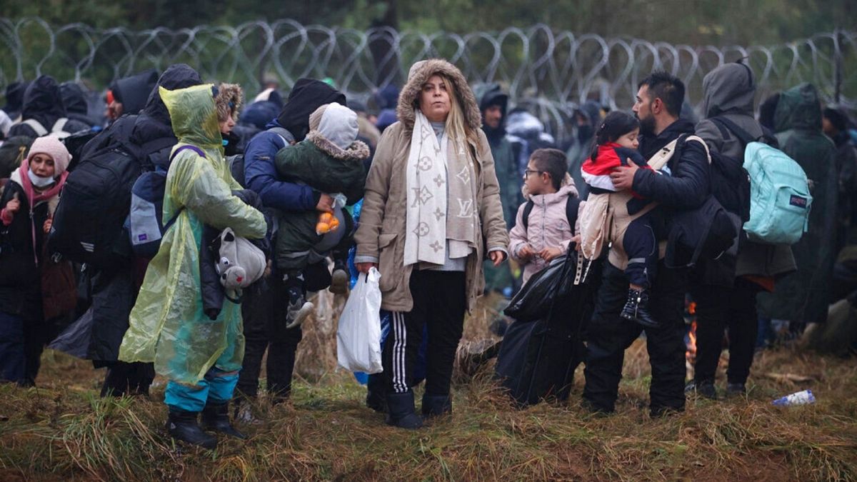 پناهجویان در مرز بلاروس و لهستان
