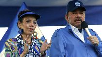 El Presidente de Nicaragua Daniel Ortega y su esposa Rosario Murillo en una imagen de 2018