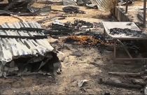 Restes calcinés de l'école de Maradi, au Niger, 8 novembre 2021