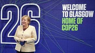 Angela Merkel auf der Klimatagung COP 26