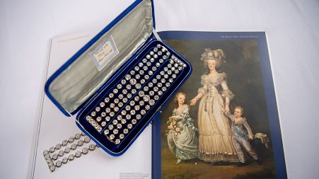 A pair of diamond bracelets once owned by Marie Antoinette of France