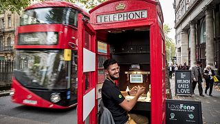 Some phone boxes have already been converted to other uses, like this one that hosts a smartphone repair shop