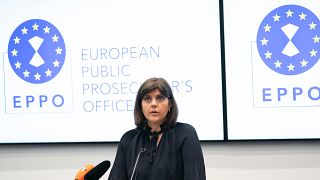 Laura Codruța Kövesi, az Európai Ügyészség főügyésze az intézmény elindulásának a napján 2021. június 1-én