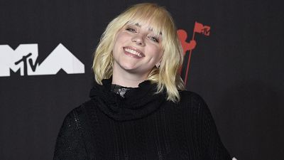 Eilish pictured at MTV Music Video Awards Eilish pictured at MTV Music Video Awards