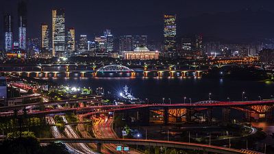 Cityscape of Seoul at night, South Korea. Cityscape of Seoul at night, South Korea.