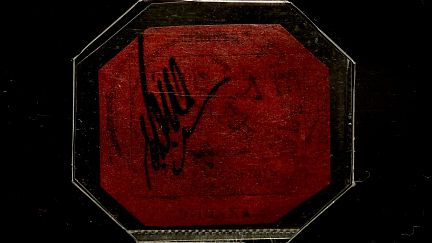 British Guiana One Cent Magenta  The British Guiana One-Cent Black on Magenta | Three