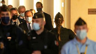 حضور فرانسوا اولاند در دادگاه متهمان حملات تروریستی پاریس