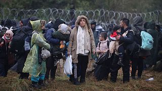 تجمع پناهجویان در گذرگاه مرزی بلاروس با لهستان