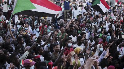 مظاهرة بالخرطوم في السودان.