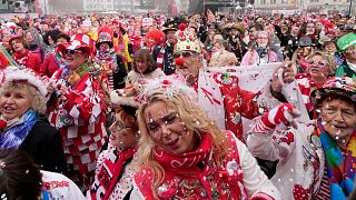 Tens of thousands of people turned out to celebrate in Cologne's Heumarkt Square