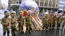 Activists dress as world leaders in COP26 protest
