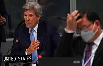 John Kerry, l'envoyé américain pour le climat, à Glasgow lors de la COP26, le 12 novembre 2021