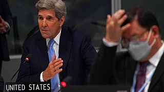 John Kerry, l'envoyé américain pour le climat, à Glasgow lors de la COP26, le 12 novembre 2021