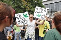 Митинг за легализацию конопли в Берлине. 