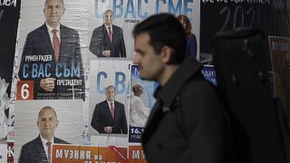 Sofia: Ein Wahlplakat mit dem Porträt von Ex-Regierungschef Boiko Borissow