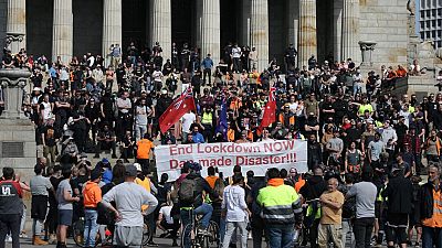 صورة من الارشيف -تظاهرات في ملبورن- أستراليا