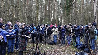 Pressekonferenz der Grupa Granica am Freitag in Kuznica.