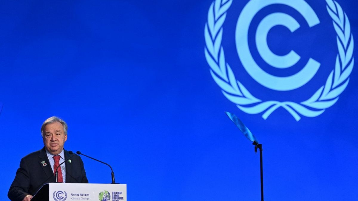 أنطونيو غوتيريش - مؤتمر الأمم المتحدة لتغير المناخ COP26 في غلاسكو