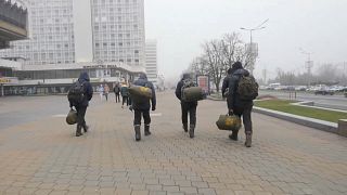 "Туристы" с Ближнего Востока на проспекте Победителей в Минске