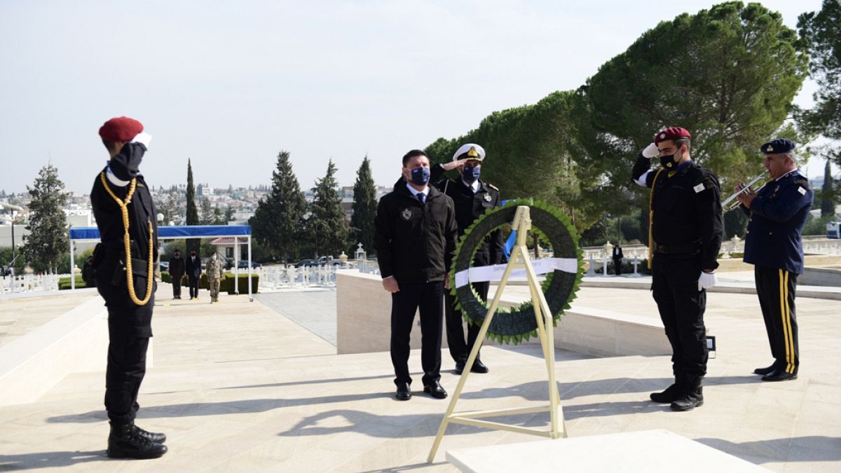 Ο υφυπουργός Εθνικής Άμυνας, Νίκος Χαρδαλιάς, στην Κύπρο