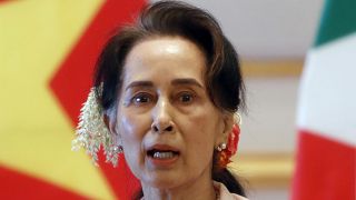 الحاكمة الفعلية السابقة لميانمار أونغ سان سو تشي