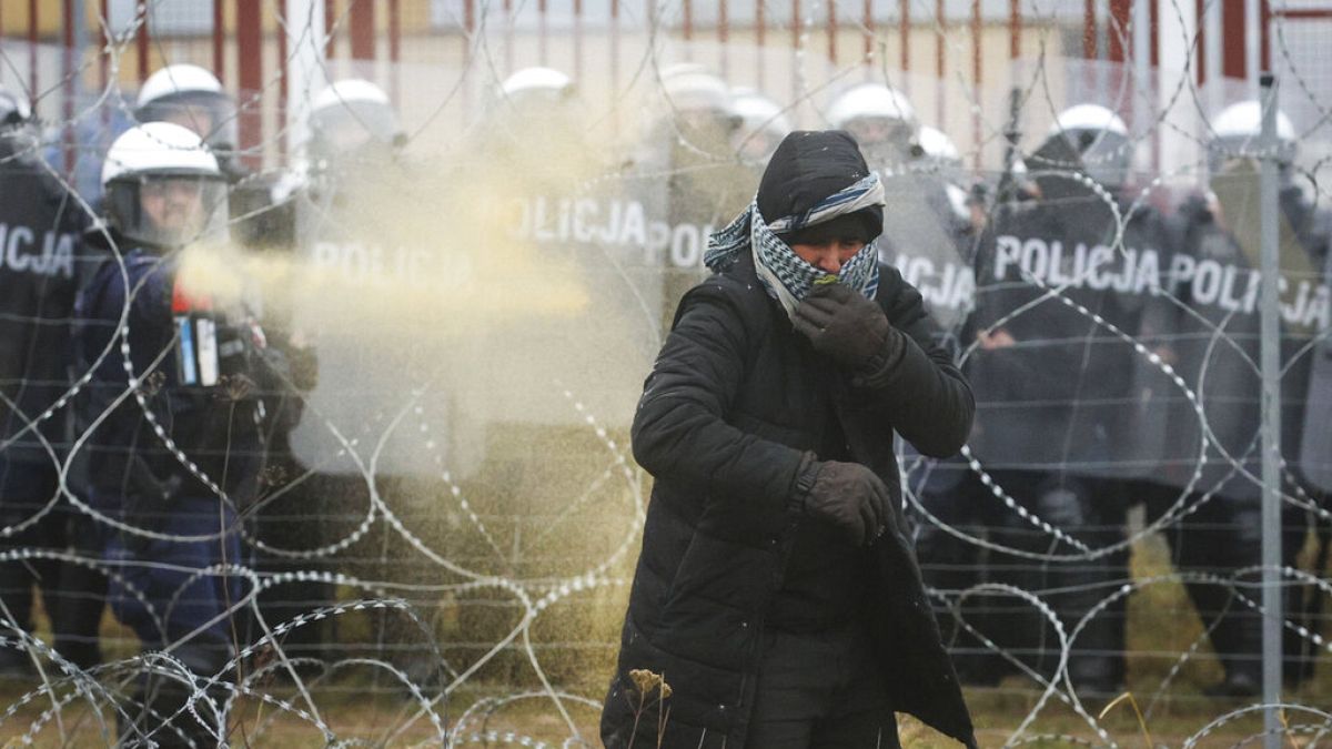 Tirs de gaz lacrymogènes contre des migrants à la frontière bélarusse, la  Russie s'insurge