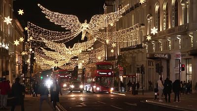 Lights on Regent Street Saint James, London.