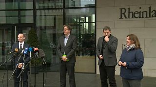 Pressekonferenz mit SPD, Grünen und FDP