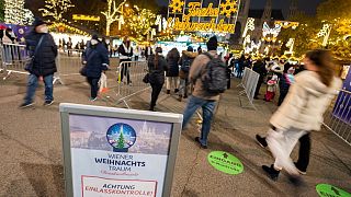 Le marché de Noël de Vienne (Autriche), le 12 novembre 2021