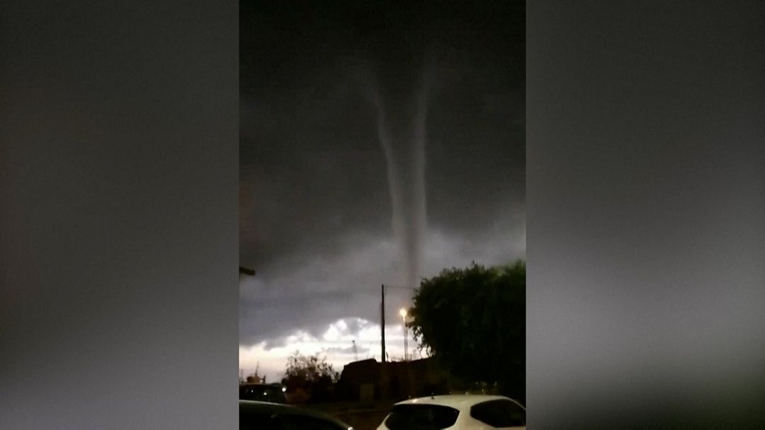 Video. Waterspout spotted off Sicily's coast amid storms | Euronews