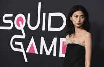 Model and actress Jung Hoyeon walks the red carpet after her starring role in hit show "Squid Game"