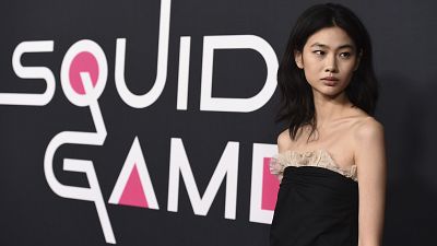 Model and actress Jung Hoyeon walks the red carpet after her starring role in hit show "Squid Game" Model and actress Jung Hoyeon walks the red carpet after her starring role in hit show "Squid Game"