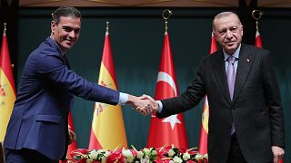 Cumhurbaşkanı Recep Tayyip Erdoğan ve İspanya Başbakanı Pedro Sanchez